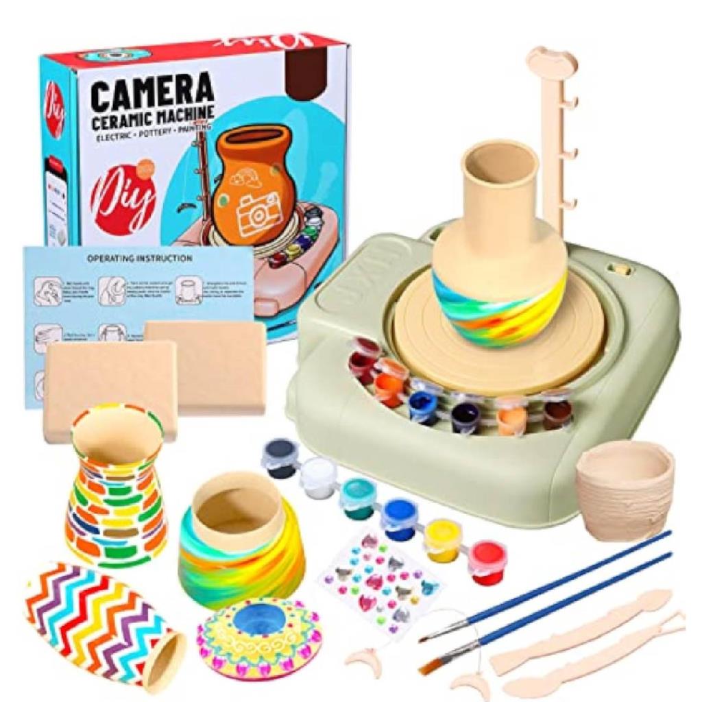 Kids Electric Pottery Wheel Set
